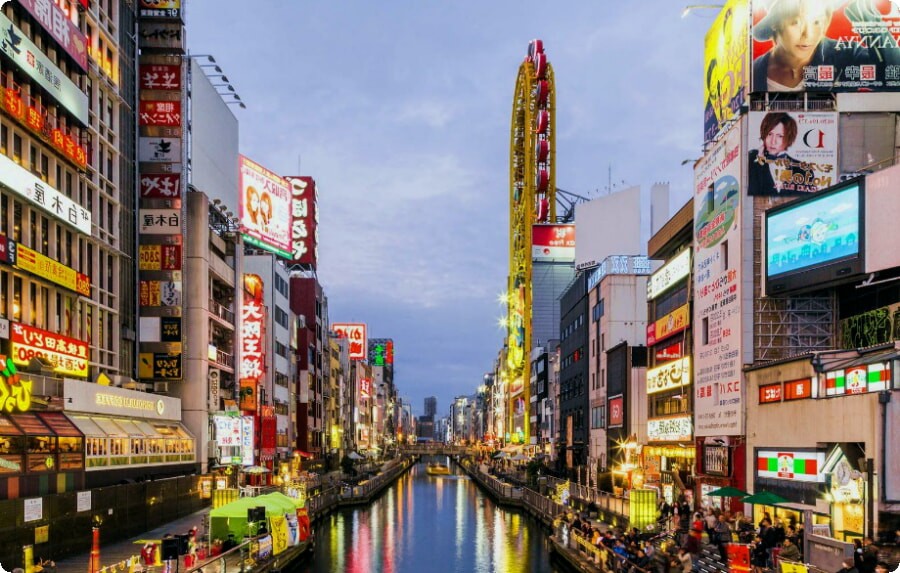 Die malerischsten Orte, die man in Osaka besuchen kann.